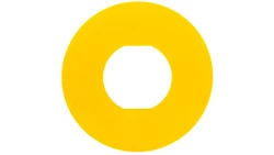 Tabliczka opisowa żółta okrągła fi60 bez opisu ZBY9101