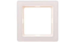 Berker Q.1 Ramka pojedyncza pozioma/ pionowa śnieżnobiała aksamit 10116089