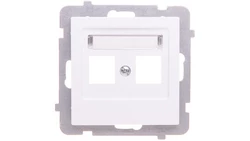AS Obudowa gniazda teleinformatycznego podwójnego biała GPK-2G/p/00