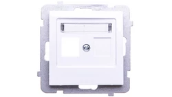 AS Obudowa gniazda teleinformatycznego pojedynczego biała GPK-1G/p/00