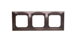 IMPRESJA Ramka potrójna antracyt R-3Y/50