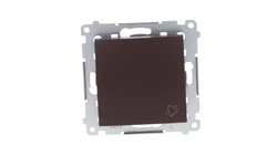 Simon 54 Przycisk /dzwonek/, szybkozłącza, brąz mat DD1.01/46