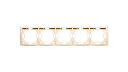 Simon Basic Neos Ramka pięciokrotna beżowy BMRC5/12