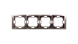 Simon Basic Neos Ramka poczwórna stal inox BMRC4/21