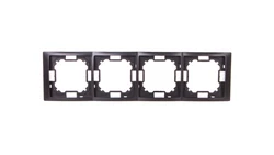 Simon Basic Neos Ramka poczwórna grafit matowy BMRC4/28