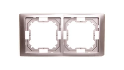 Simon Basic Neos Ramka podwójna satynowy BMRC2/29