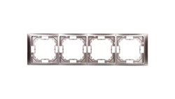 Simon Basic Neos Ramka poczwórna satynowy BMRC4/29