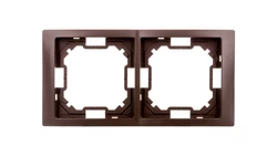 Simon Basic Neos Ramka podwójna czekoladowy BMRC2/47
