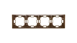 Simon Basic Neos Ramka poczwórna czekoladowy BMRC4/47