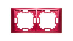 Simon Basic Neos Ramka podwójna rubinowy BMRC2/033