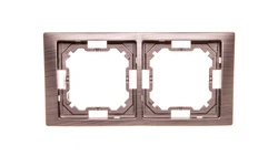 Simon Basic Neos Ramka podwójna tytanowy BMRC2/052