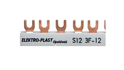 Szyna łączeniowa 3P 63A 12mm2 widełkowa (12mod.) 3F S12 3F-10 45.322