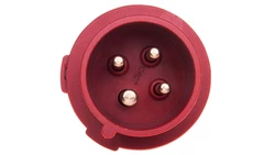 Wtyczka przenośna 16A 4P 6h 400V czerwona IP44 ProTOP 152A MEN152A
