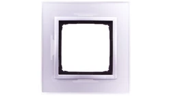 Simon 54 Nature Ramka pojedyncza szkło SREBRNA MGŁA DRN1/71