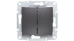 SEDNA Łącznik schodowy podwójny 10AX grafitowy IP20 SDN0600170