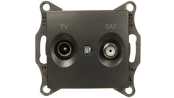 SEDNA Gniazdo antenowe TV/SAT końcowe grafitowe SDN3401670