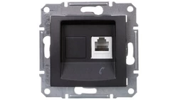 SEDNA Gniazdo telefoniczne pojedyncze RJ11 grafitowe SDN4101170