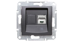 SEDNA Gniazdo komputerowe pojedyncze RJ45 kat.5e FTP grafitowe SDN4500170