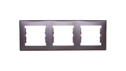 SEDNA Ramka potrójna pozioma grafitowa SDN5800570