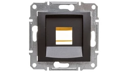 SEDNA Płytka centralna pojedyncza pod wkład komputerowy RJ45 SYSTIMAX grafitowa SDN4300570