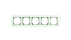Merten M-Elegance Ramka pięciokrotna szklana szmaragdowy MTN404504