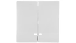 Merten System M Klawisz podwójny z podświetleniem biały MTN3420-0325