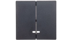 Merten System M Klawisz podwójny z podświetleniem antracyt MTN3420-0414