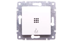 VENA Przycisk /światło/ z podświetleniem biały 520413