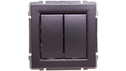 KOS66 Łącznik schodowy podwójny grafit 666019