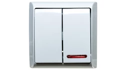 BIS Łącznik świecznikowy z podświetleniem biały ŁN-2BS/00