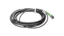 Przewód przyłączeniowy 5 m z gniazdem prostym 3P M8 złącze żeńskie-SAC-3P-5,0-PUR/M12FS