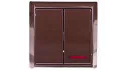 BIS Łącznik świecznikowy z podświetleniem brązowy ŁN-2BS/24