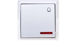 BIS Przycisk /dzwonek/ z podświetleniem biały ŁN-6BS/00