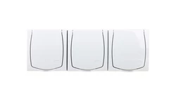 MADERA Gniazdo hermetyczne potrójne z/u Schuko IP44 klapka biała GNH-3NS/00/w