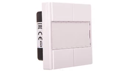 Przycisk podwójny plus, biały active, połysk, system M MTN617225