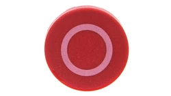 Wkładka przycisku 22mm wystająca czerwona z symbolem O M22-XDH-R-X0 218155