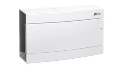 Rozdzielnica modułowa 1x18 natynkowa drzwi białe / IP 40 400V AC / ECT18PO-s 001101071