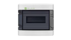 Rozdzielnica hermetyczna EP-LUX natynkowa 1x8 1500V DC 1000V AC PE+N dymny IP65 1961-01