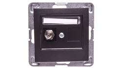 IMPRESJA Gniazdo ekwipotencjalne pojedyncze antracyt GPE-1Y/m/50