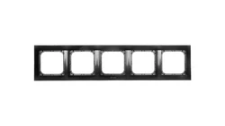IMPRESJA Ramka pięciokrotna do łączników IP44 antracyt RH-5Y/50