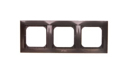 IMPRESJA Ramka potrójna do łączników IP44 antracyt RH-3Y/50