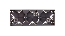 IMPRESJA Puszka natynkowa potrójna antracyt PNP-3Y/50