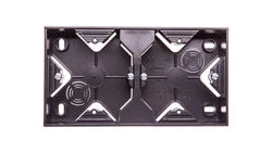 IMPRESJA Puszka natynkowa podwójna antracyt PNP-2Y/50