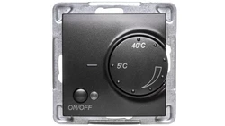 IMPRESJA Regulator temperatury /czujnik napowietrzny/ antracyt RTP-1YN/m/50