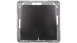 IMPRESJA Łącznik schodowy + pojedynczy antracyt ŁP-9Y/m/50