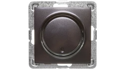 IMPRESJA Ściemniacz przyciskowo-obrotowy /żarowy i halogenowy/ antracyt ŁP-8Y/m/50