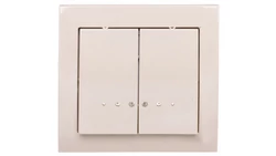 KIER Łącznik świecznikowy z podświetleniem beżowy ŁP-2WS/01