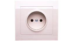 KIER Gniazdo pojedyncze b/u beżowe GP-1W/01