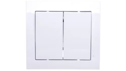 KIER Łącznik schodowy + pojedynczy biały ŁP-9W/00