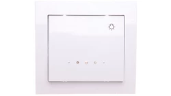 KIER Przycisk /światło/ z podświetleniem biały ŁP-5WS/00